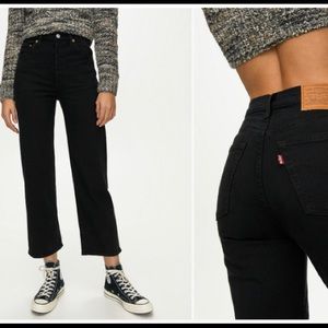 Levi’s premium ribcage straight jeans